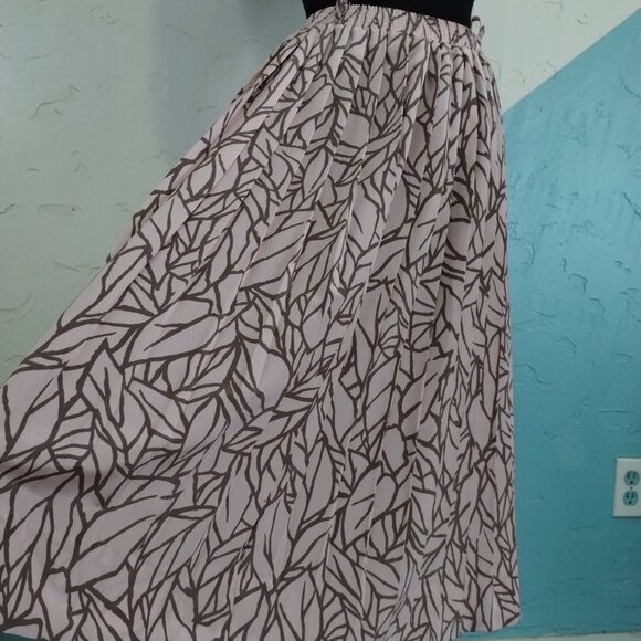 Vintage 1970's Campus Casuals of California Blush Pleated Skirt - Picture 2 of 9